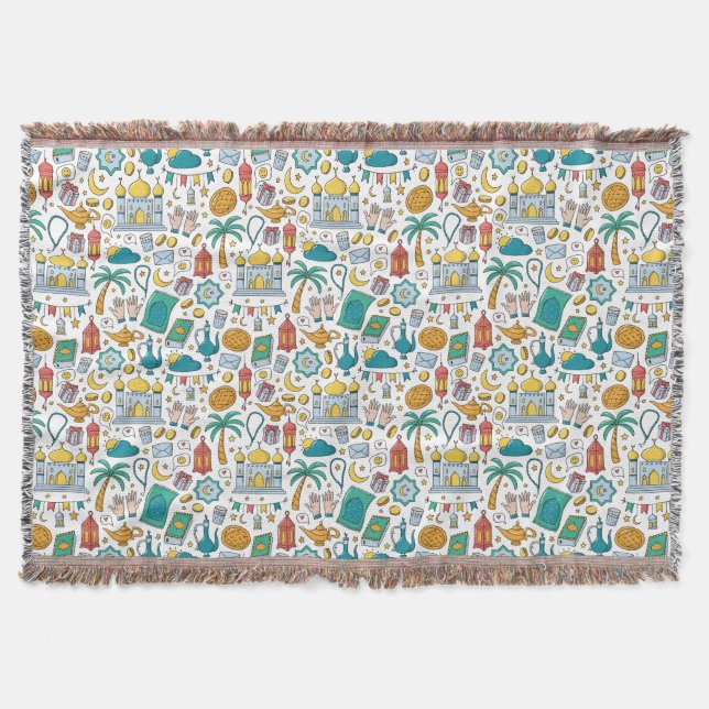 Ramadan Kareem  Throw Blanket (Front)