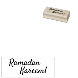 Ramadan Kareem Wooden Rubber Stamp