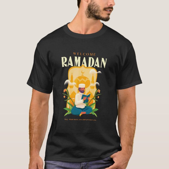 Ramadan Karim Quote Fasting Mode On Best Ramadan T-Shirt (Front)
