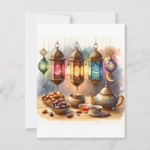 Ramadan Lantern Card   Elegant Eid Greetings
