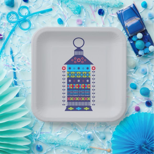 Ramadan Lantern Paper Plate (Party)
