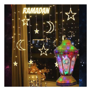 Ramadan lantern.  photo print
