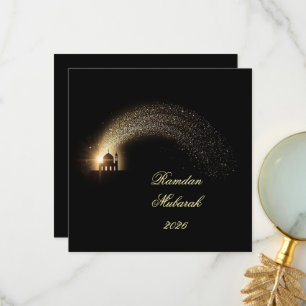 Ramadan Mubarak 2026 personalised  Elegant Card 