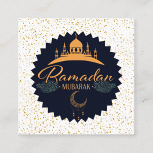 RAMADAN MUBARAK 2 SQUARE BUSINESS CARD