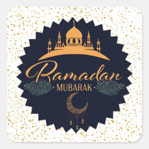 RAMADAN MUBARAK 2 SQUARE STICKER