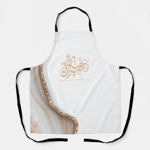 Ramadan mubarak arabic calligraphy apron