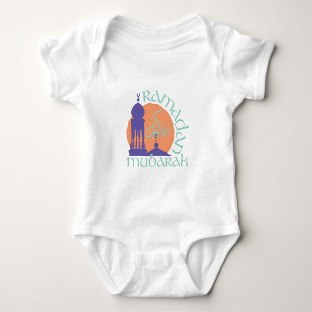 Ramadan Mubarak Baby Bodysuit (Front)