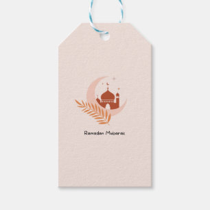 Ramadan Mubarak Boho Moon & Mosque  Gift Tags
