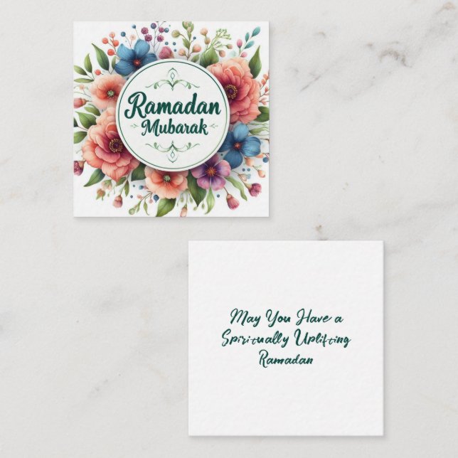 Ramadan  Mubarak  Card (Front/Back)