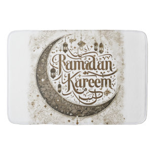 Ramadan Mubarak Celebration Traditional Lanterns Bath Mat