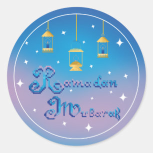 Ramadan Mubarak Classic Round Sticker