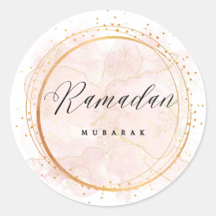 RAMADAN MUBARAK CLASSIC ROUND STICKER