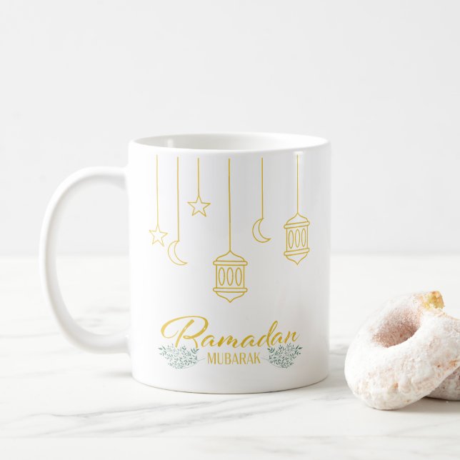 RAMADAN MUBARAK COFFEE MUG (With Donut)
