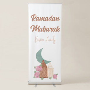 Ramadan Mubarak Decoration Custom Home decor name Retractable Banner