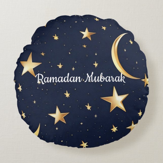 Ramadan Mubarak  Eid  Throw Pillow (Front)