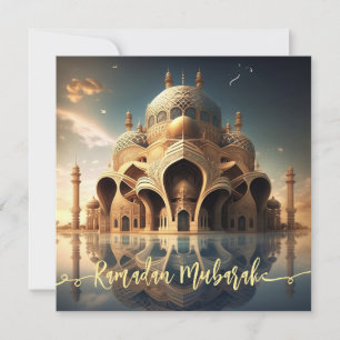 Ramadan Mubarak Flat Holiday Card