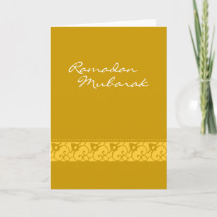 Ramadan Mubarak Floral Card