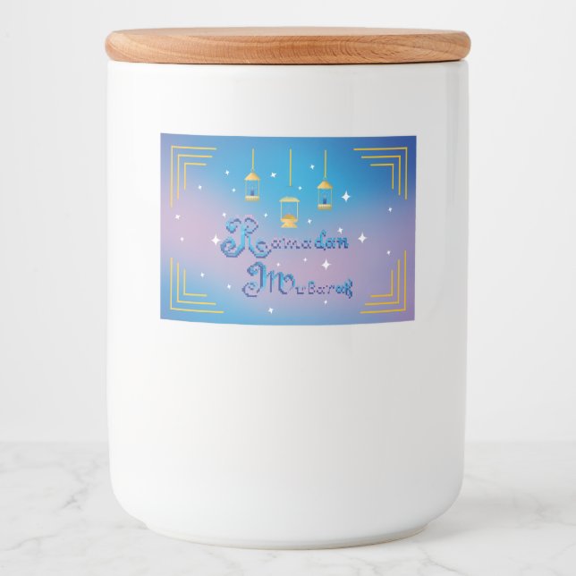 Ramadan Mubarak Food Label (Front)