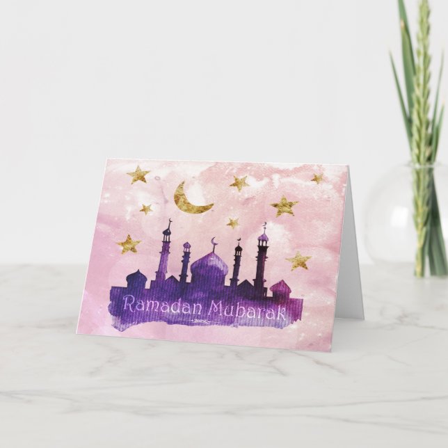 Ramadan Mubarak Greeting Cards (Front)