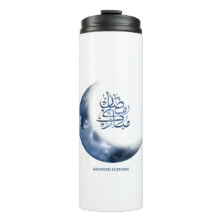 Ramadan Mubarak In Arabic calligraphy رمضان مبارك Thermal Tumbler
