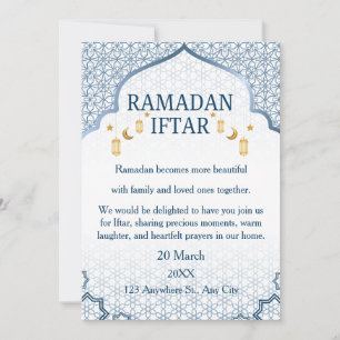 Ramadan Mubarak Invitations – Elegant Family Iftar