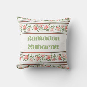 Ramadan Mubarak Islamic Arabesque Border pattern Cushion