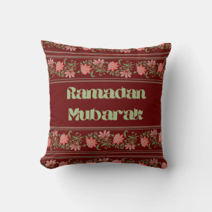 Ramadan Mubarak Islamic Arabesque Border pattern T Cushion