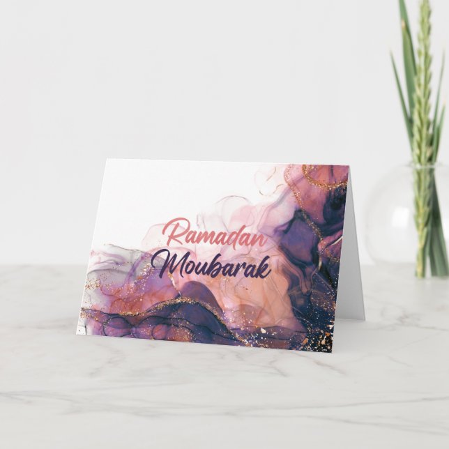Ramadan mubarak islamic gifts card (Front)