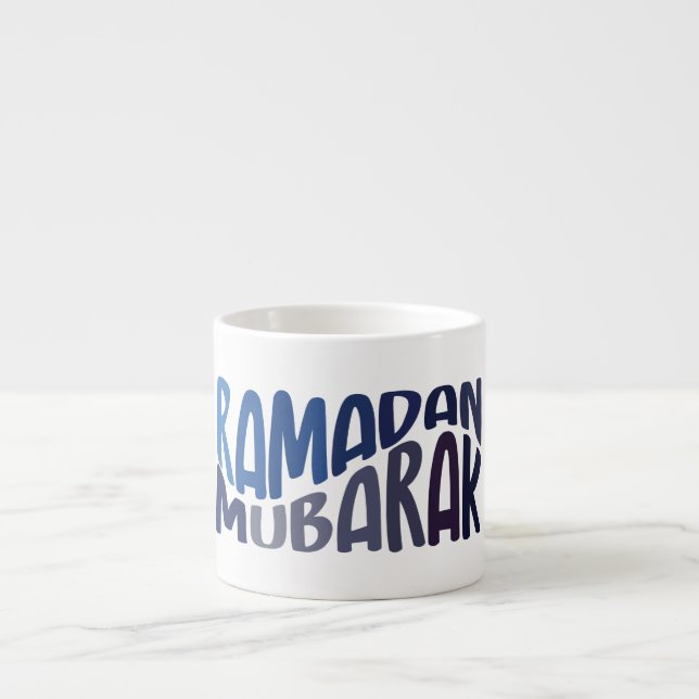 Ramadan Mubarak Islamic quote Espresso Cup (Front)