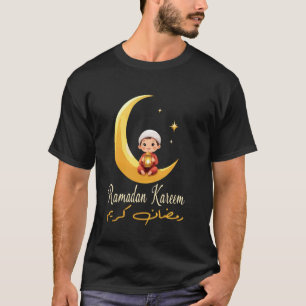 Ramadan Mubarak Kareem, For Islamic fasting Kids W T-Shirt
