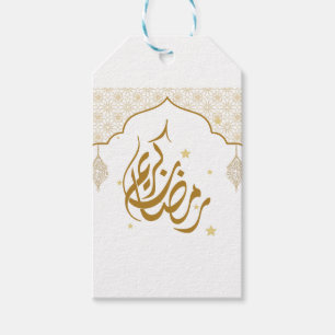 Ramadan mubarak kareem gift tags