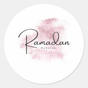 Ramadan Mubarak karem Classic Round Sticker