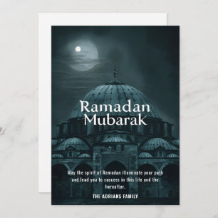 Ramadan Mubarak Mosque  Holiday Card