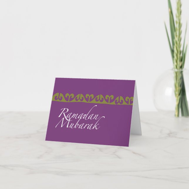 Ramadan Mubarak Note Card (Front)