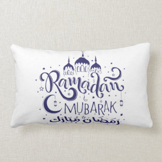Ramadan Mubarak Pillow BLueNight MoonLight Pillow