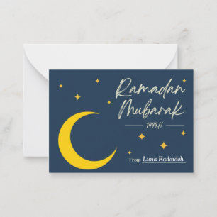 Ramadan Mubarak  Ramadan Kareem    Card