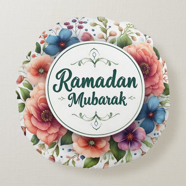 Ramadan  Mubarak  Round Cushion (Front)