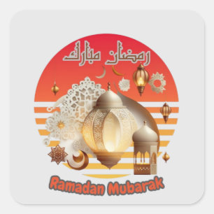 RAMADAN MUBARAK SQUARE STICKER