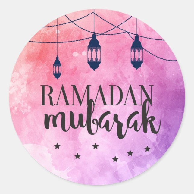 Ramadan Mubarak Stickers, Eid Mubarak Stickers (Front)