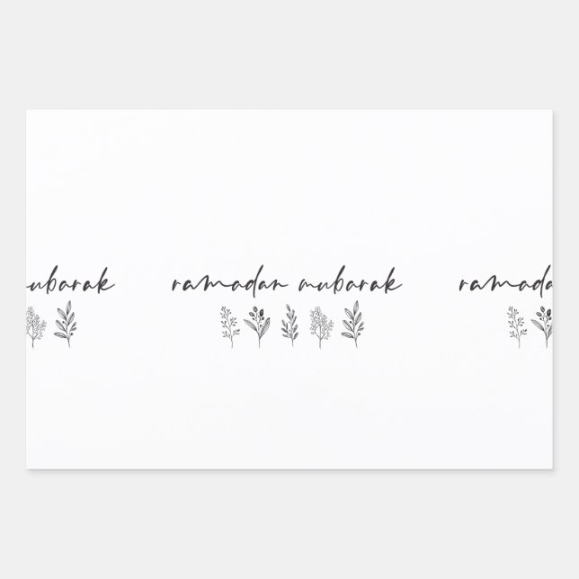 Ramadan Mubarak! Wrapping Paper Sheet (Front)