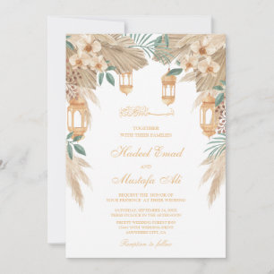Ramadan muslim wedding invitations