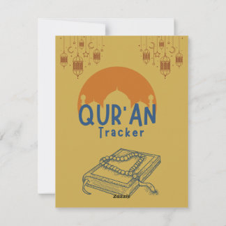 Ramadan Qur'an Reading Tracker Holiday Card