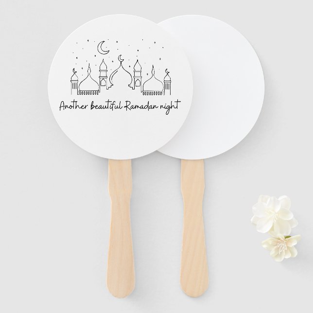 RAMADAN RAMADAN KAREEM RAMADAN MUBARAK T-Shirt Mag Hand Fan (Front and Back)