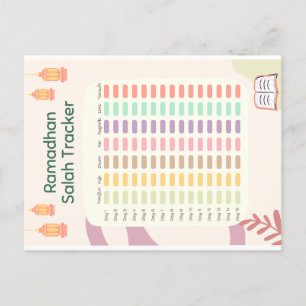 Ramadhan Salah Tracker postcard