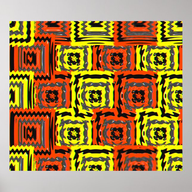 Ramanujan Mathematical Pattern  Poster (Front)
