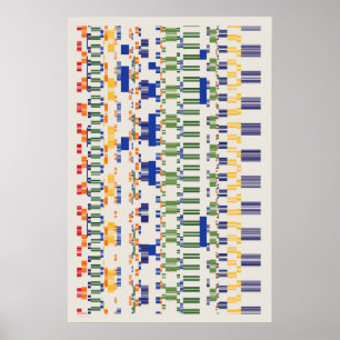 Ramanujan Numbers Pattern Poster