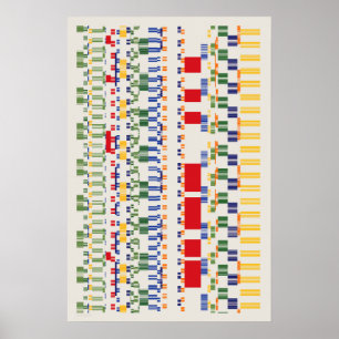 Ramanujan numbers Pattern Poster