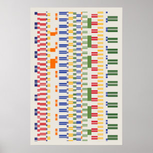 Ramanujan numbers Pattern Poster