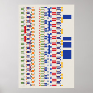 Ramanujan Numbers Pattern Poster