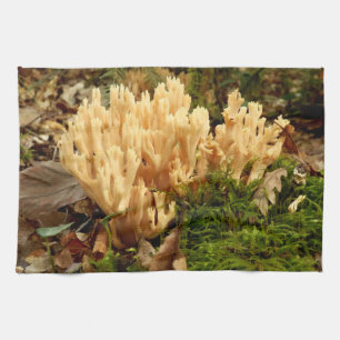 Ramaria stricta Fungi Tea Towel